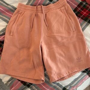 Adidas Pink Athletic Shorts with Elastic Waistband